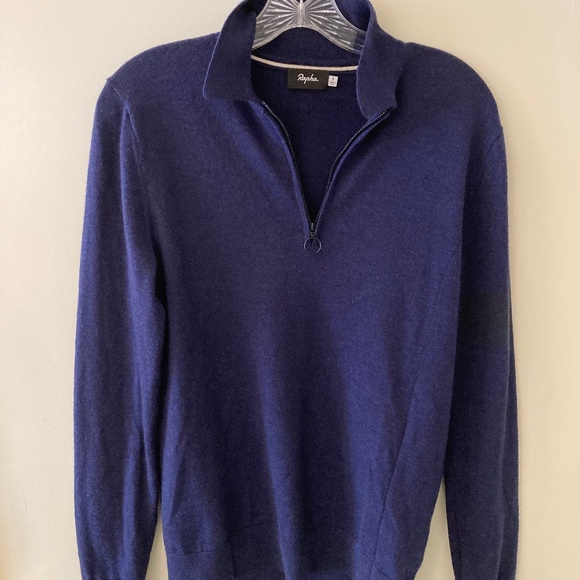 Rapha Navy Wool Cycling Sweater - Picture 2 of 10